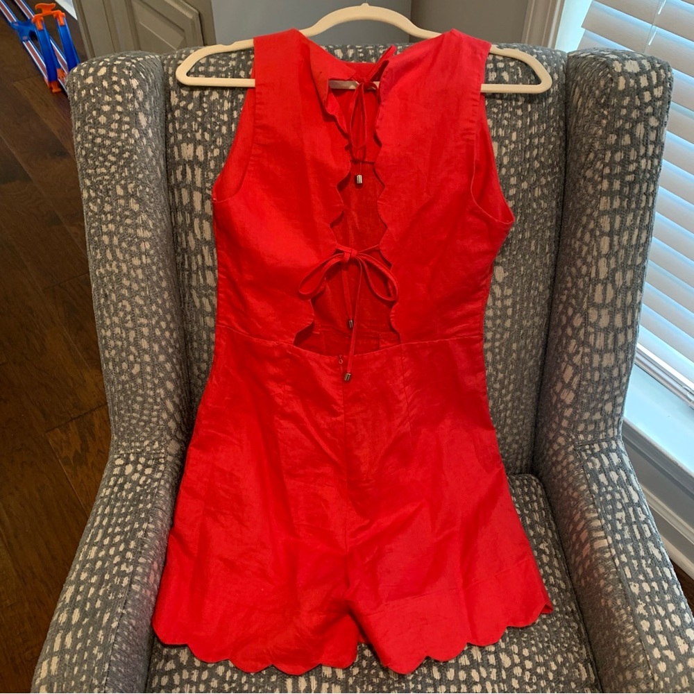 red romper
